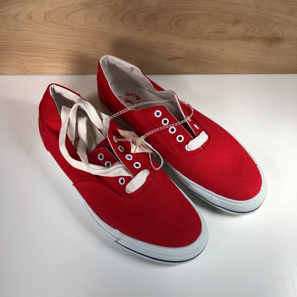Polo Ralph Lauren CP RL-92 1992 Canvas Shoes 90s 132102 Red Size 8D Vintage NWT main image 10